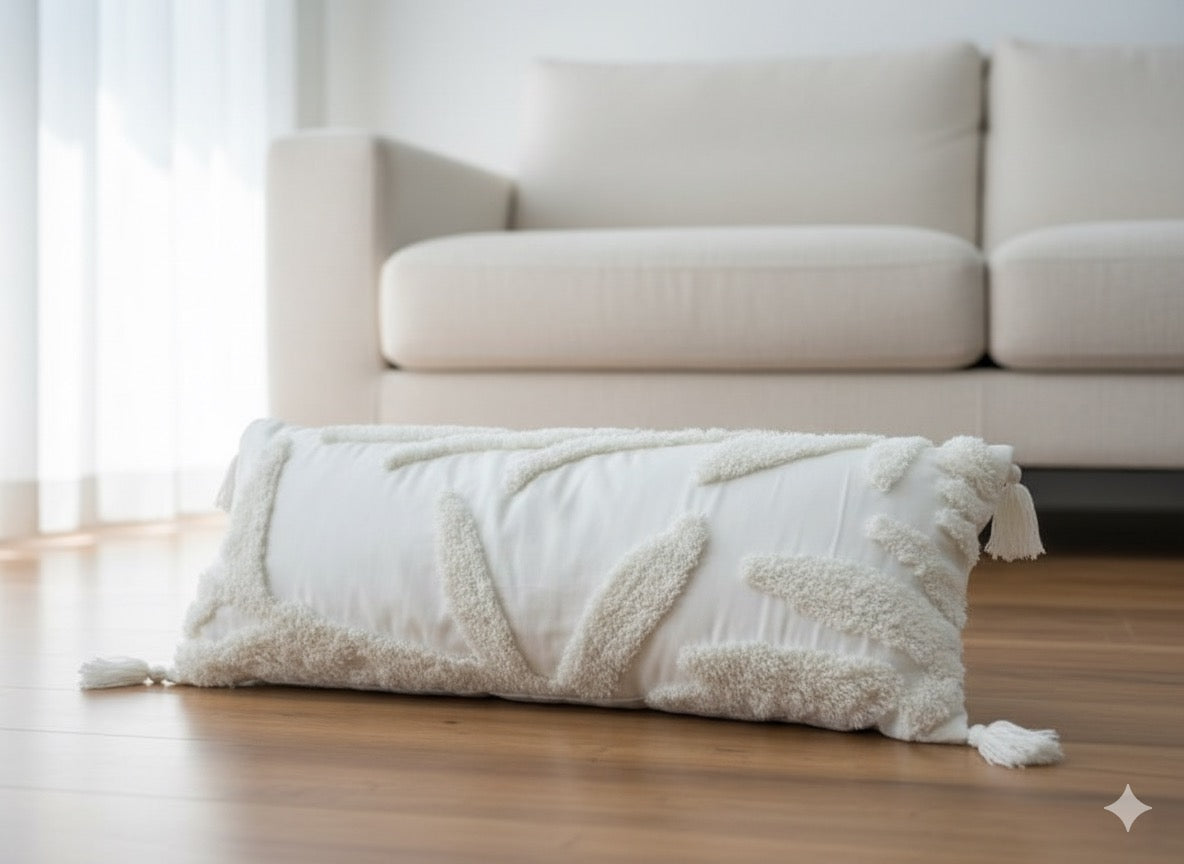 White Lumbar Cushion