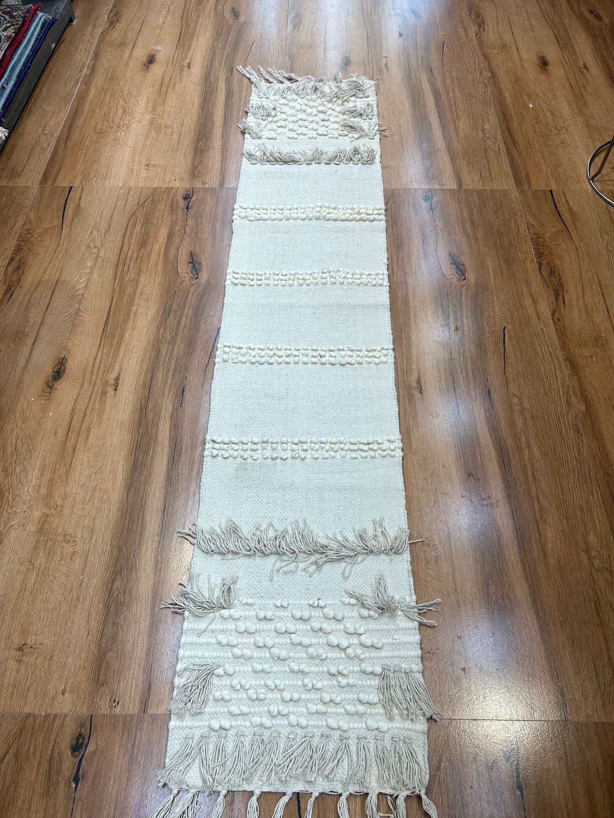 White Dot Boho Table Runner. (Copy)