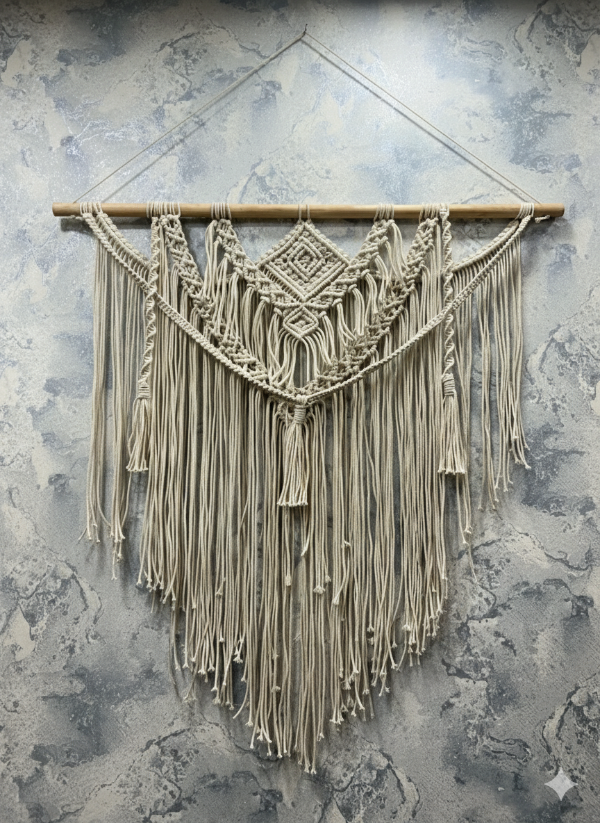 White Wall Hanging 3 Feet Wide