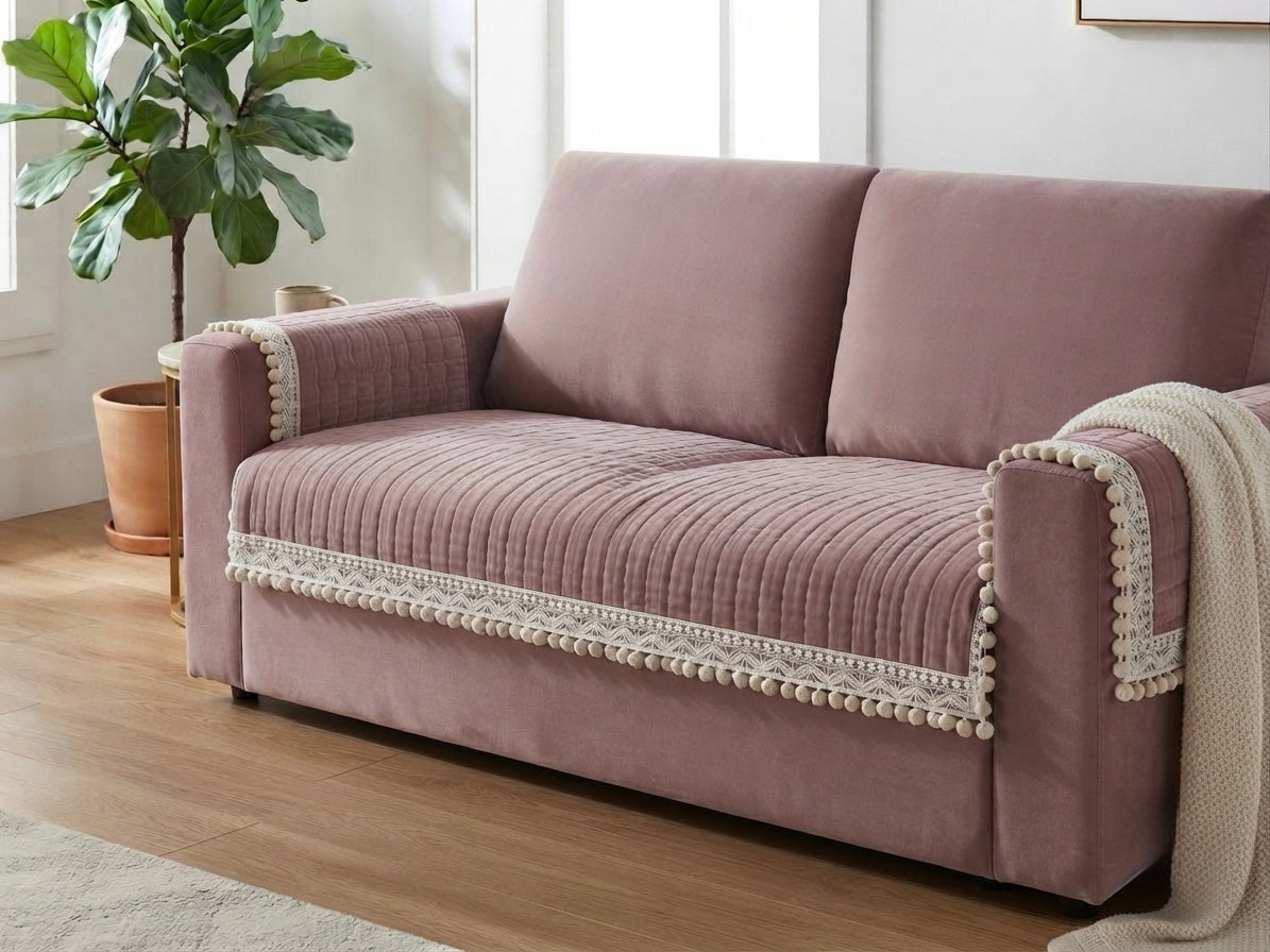 Blush Royale Sofa Cover (27 inches width)