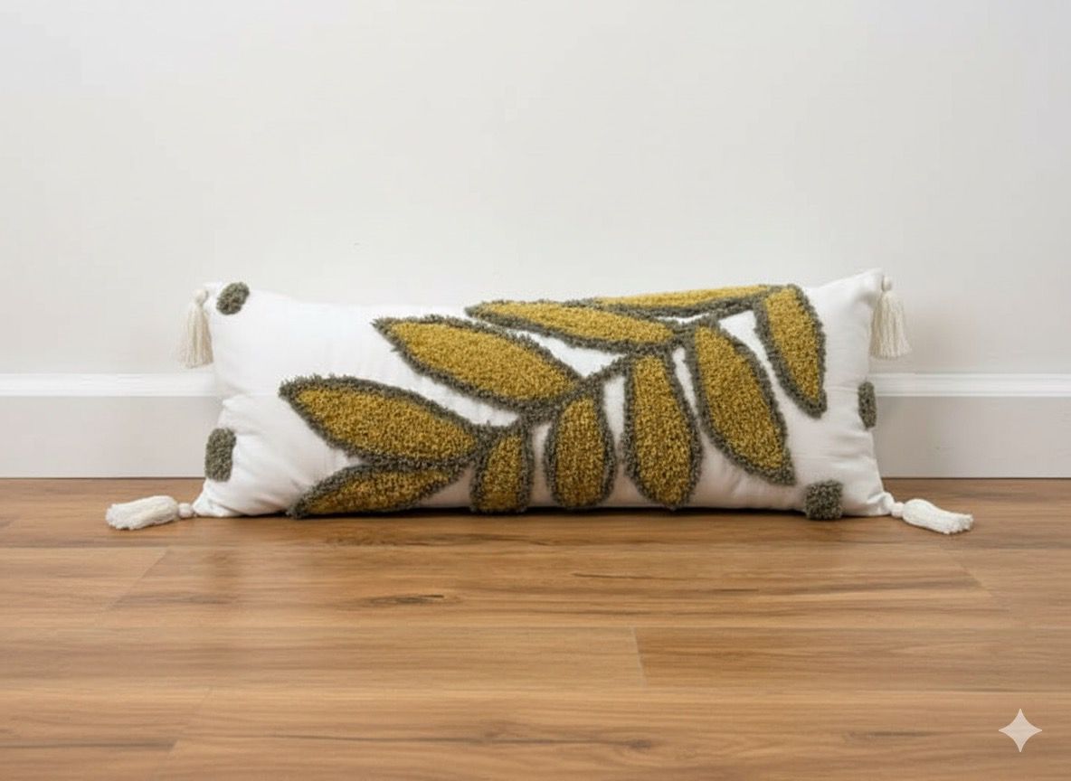 Leaf Design Lumbar Cushion