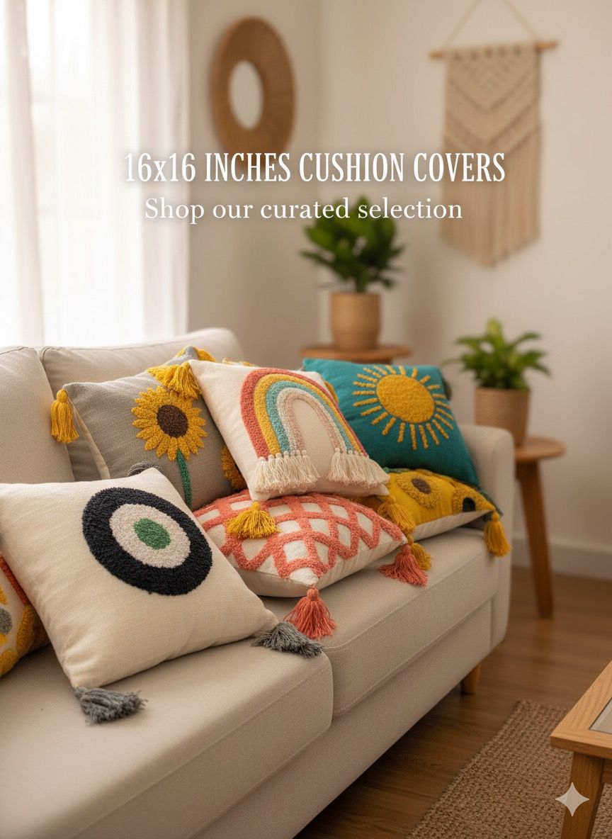 Tufted Cushion Covers 16*16