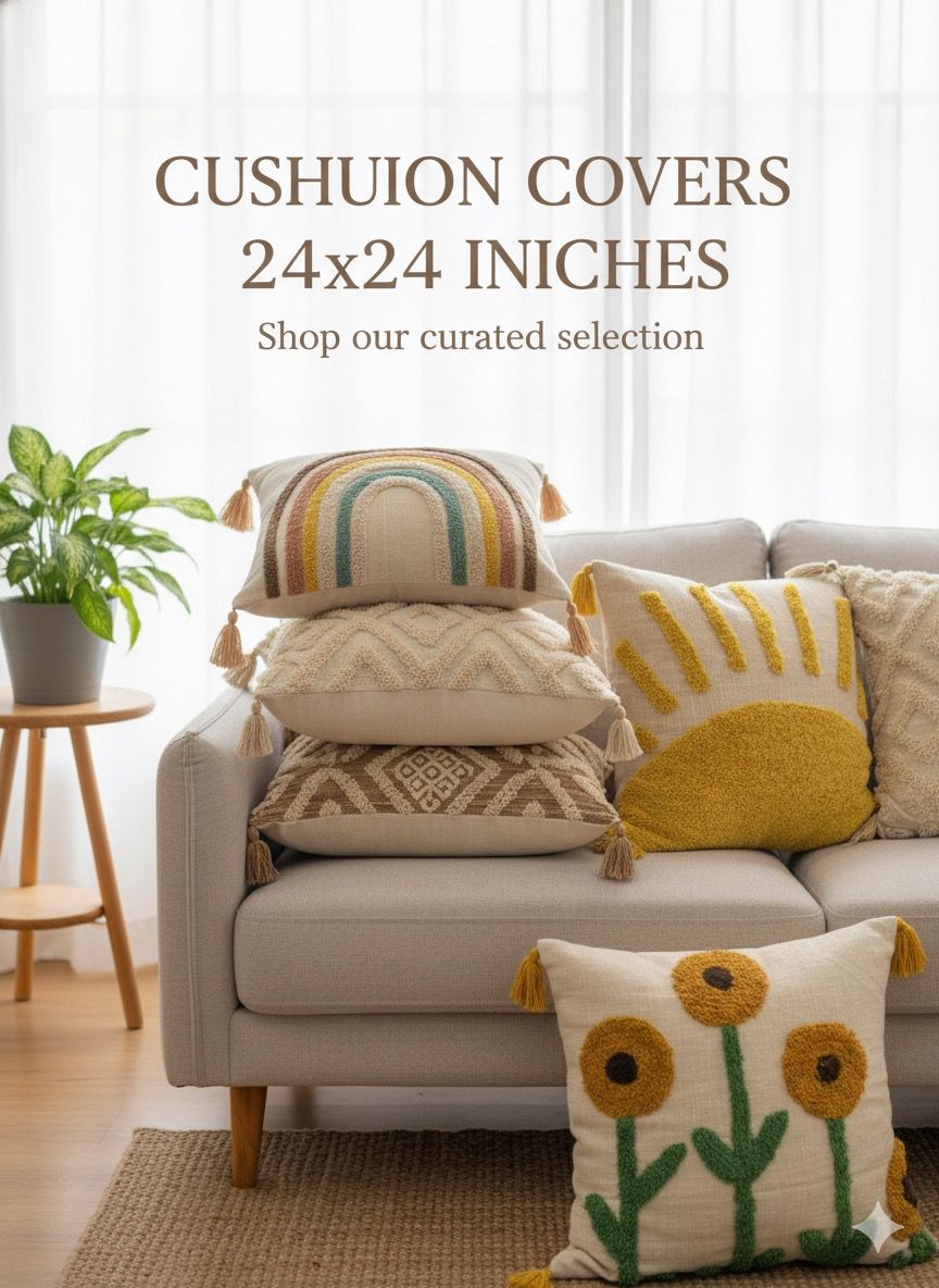 24*24 cushion covers