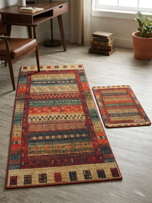 Ethnic Divine Italian Runner & Rug Combo