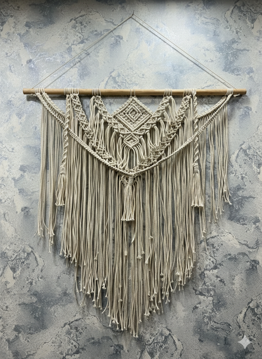 White Wall Hanging 3 Feet Wide