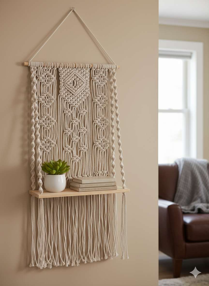 Diamond Shelf Wall Hanging