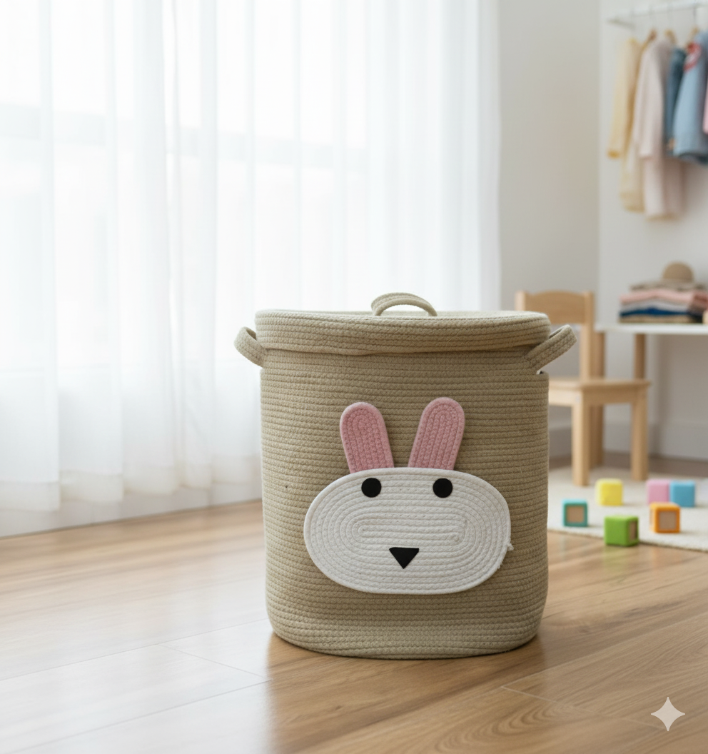 Bunny Laundry Basket 14*17