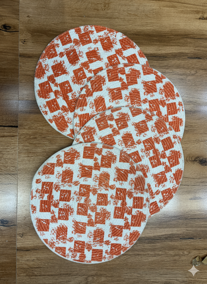 Orange Cotton Placemats
