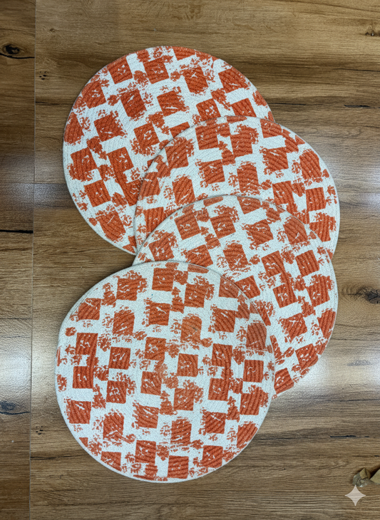 Orange Cotton Placemats