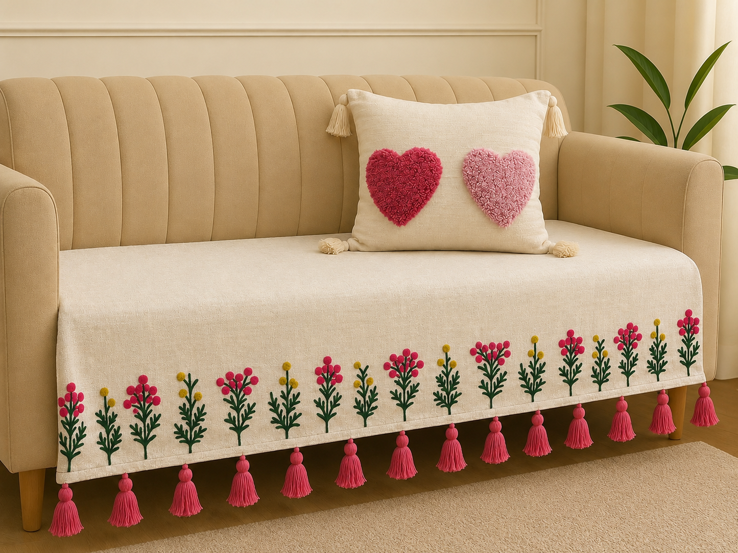 Mystic Embroidered Sofa Cover