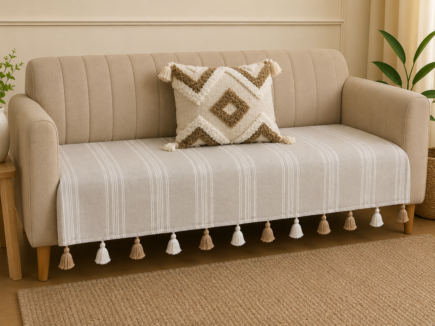 Beige Bliss Sofa Cover