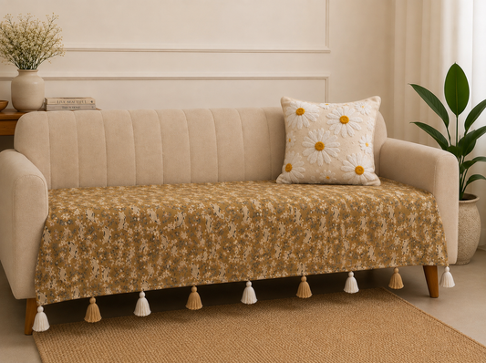 Vintage Floral Sofa Cover