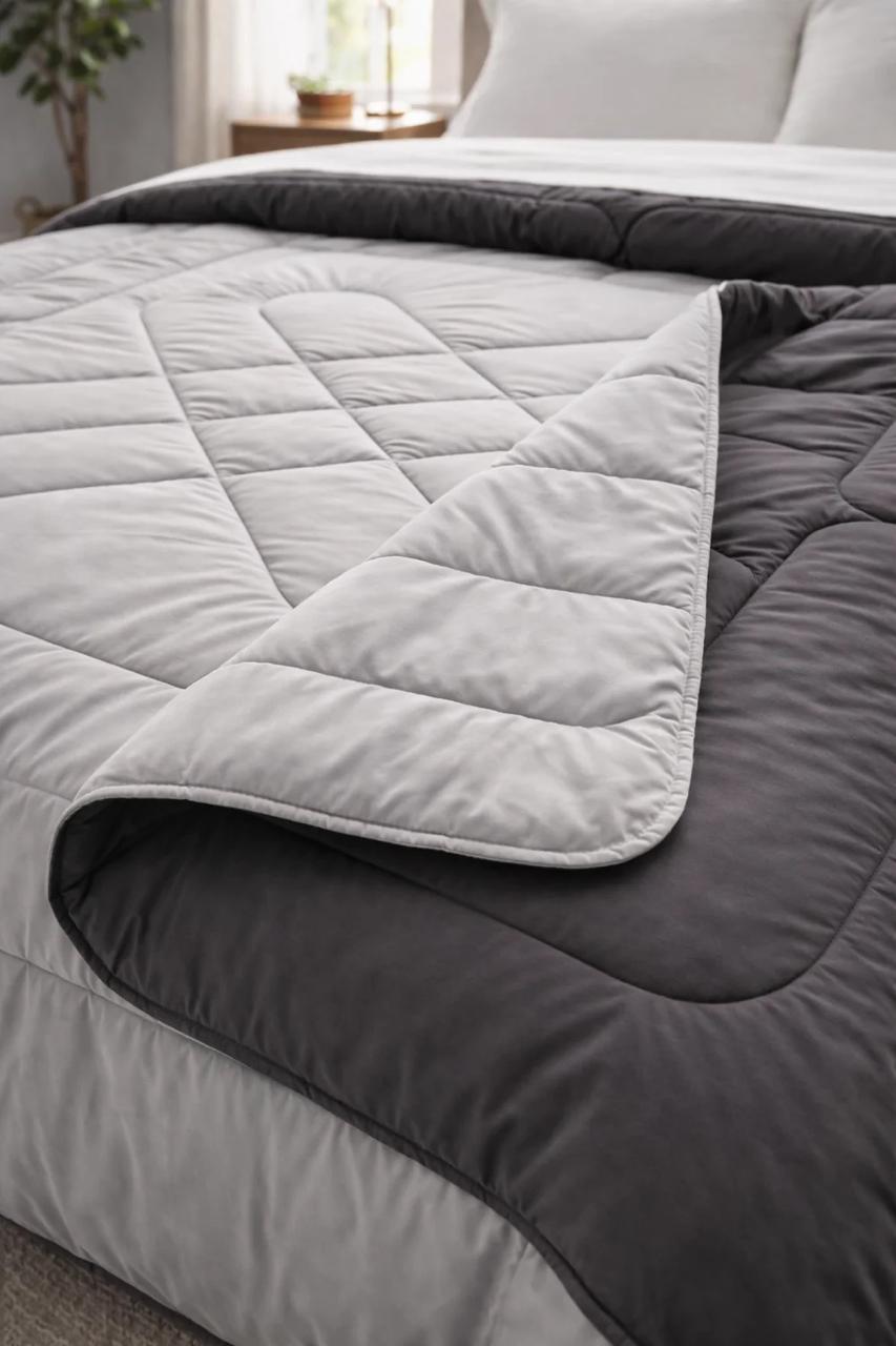 Grey Comforter (95*100 Inches)