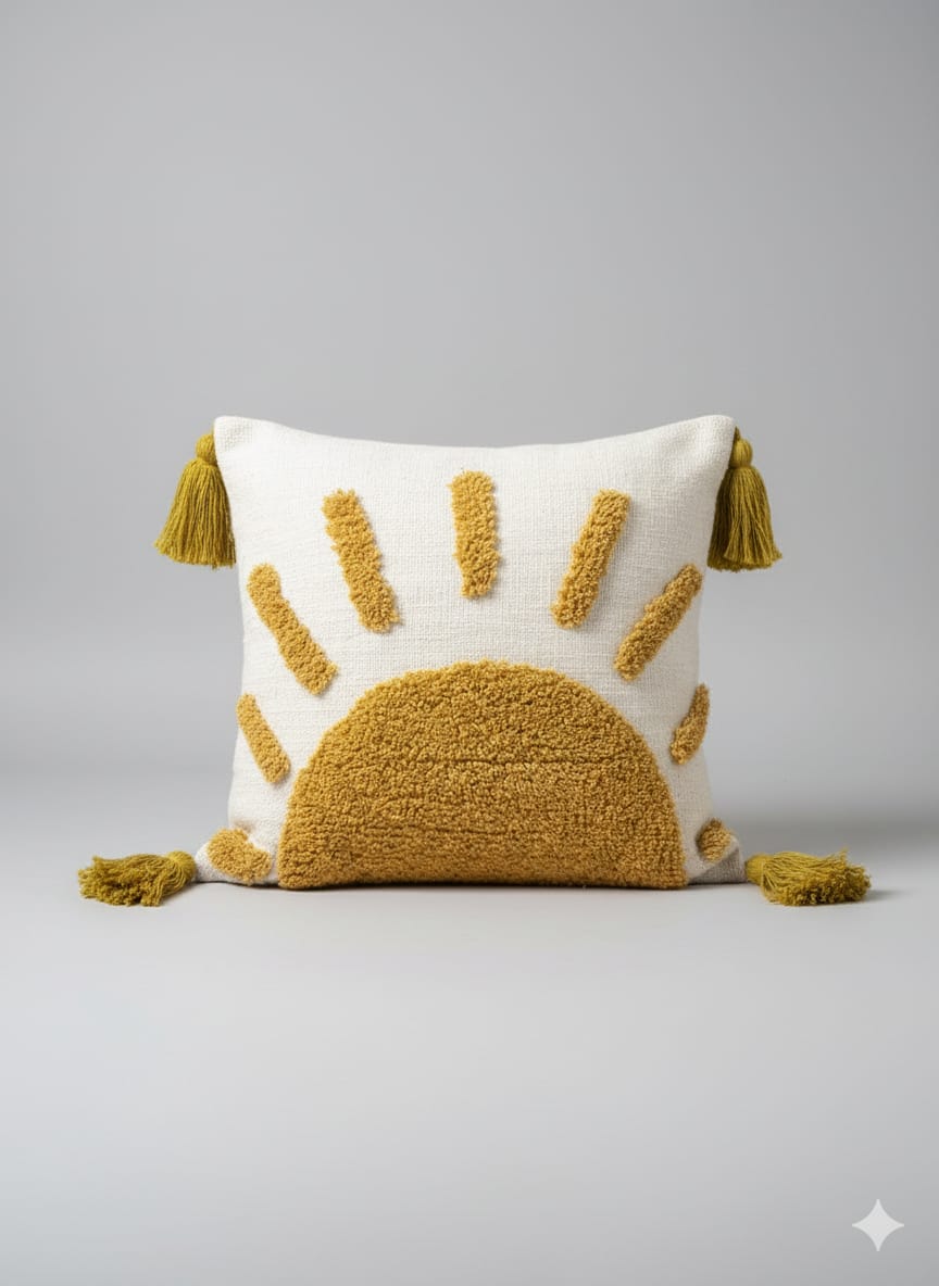 Sunrise Tufted Cushion Cover