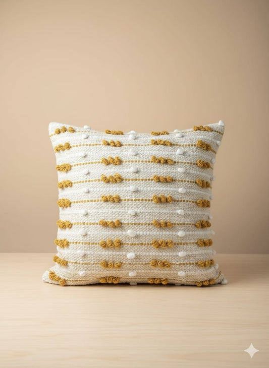 Mustard Dot Boho Cushion Cover